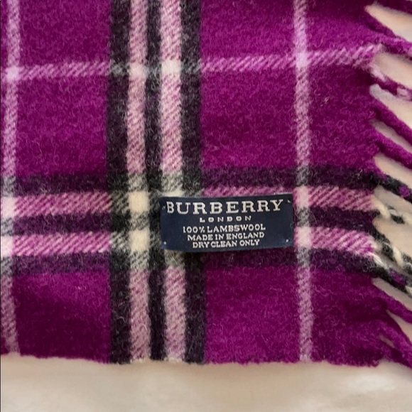 Burberry Tassel Wool Scarf - Picture 3 of 3